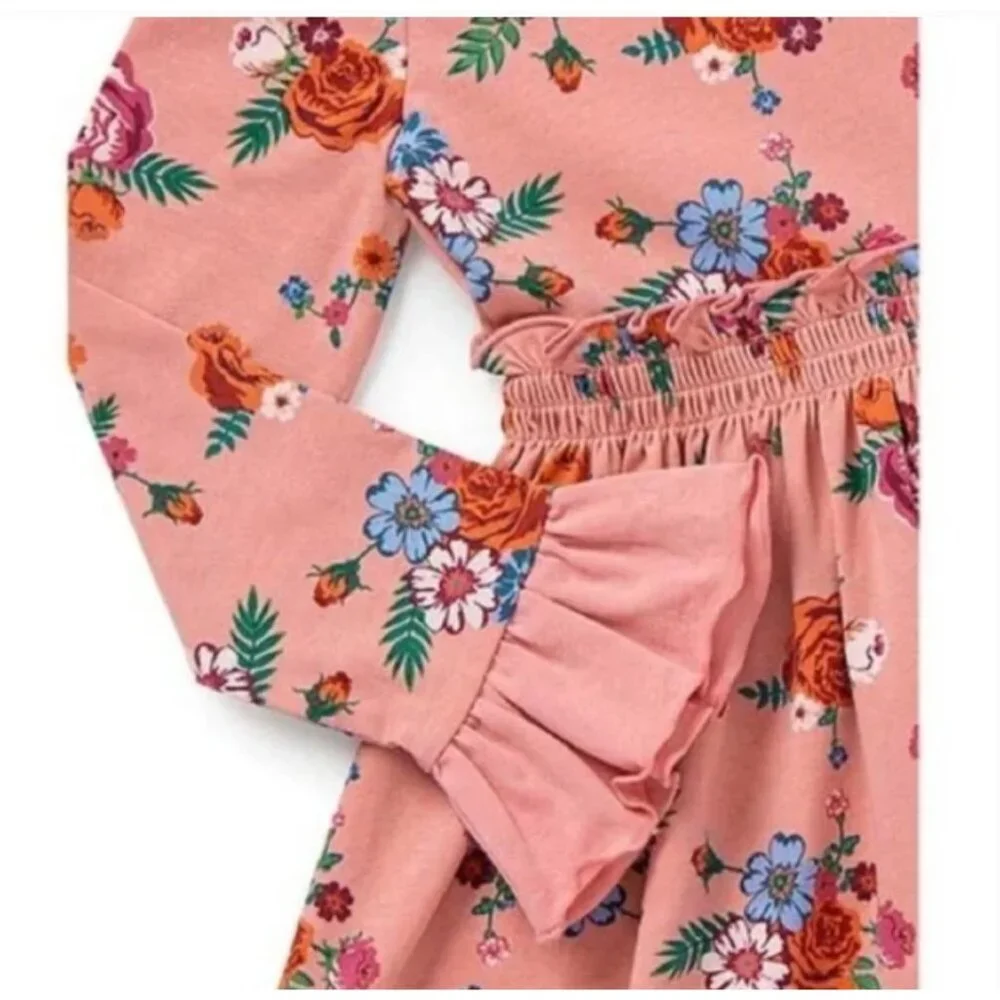 Matilda Jane Lots to Learn Floral Dress Toddler Girls Size 2 Spring Twins Have 2